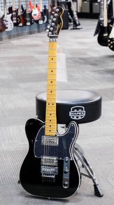 Store Special Product - Fender - American Ultra Luxe Telecaster Floyd Rose HH, Maple Fingerboard - Mystic Black